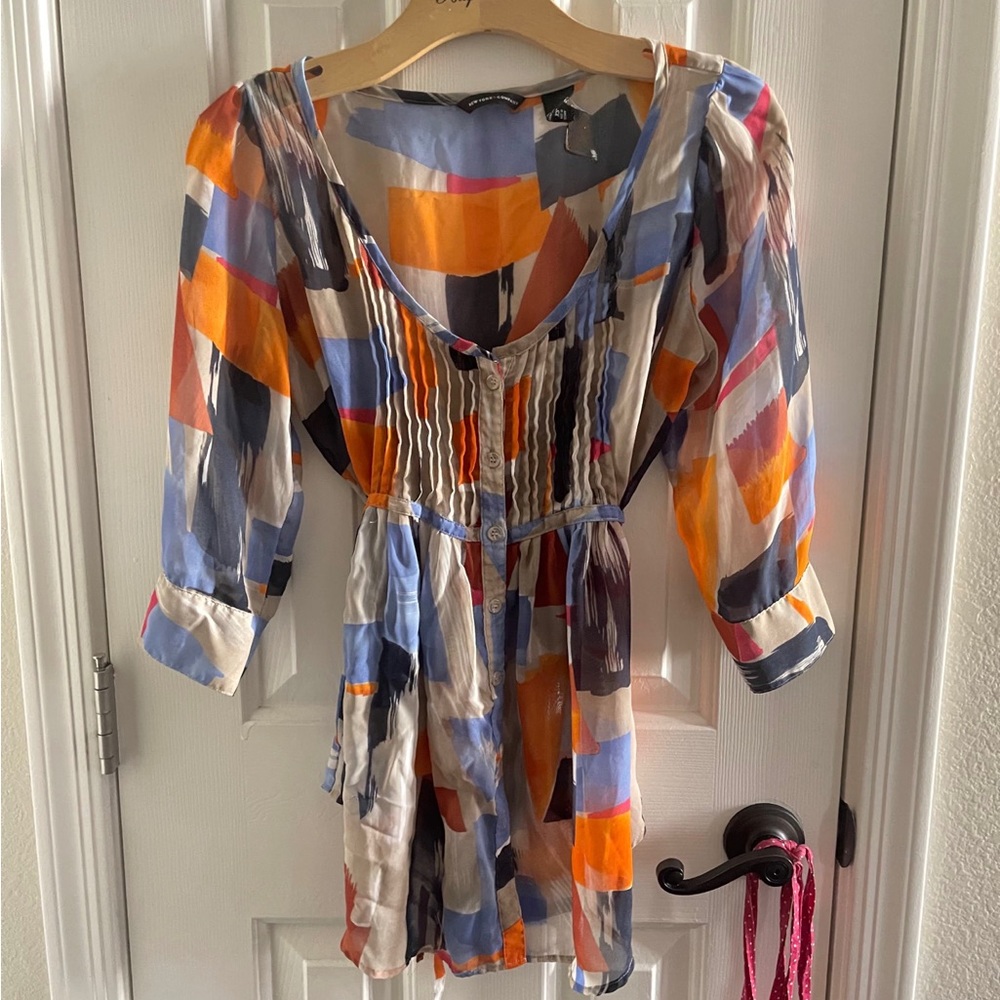 New York & Company babydoll blouse